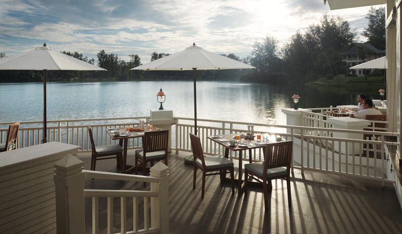 SAii Laguna Phuket Food Beverage The Club Outdoor Area with Beautiful Lagoon View